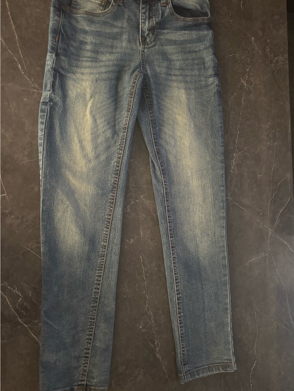 Indigo Faded Blue Skinny Jeans